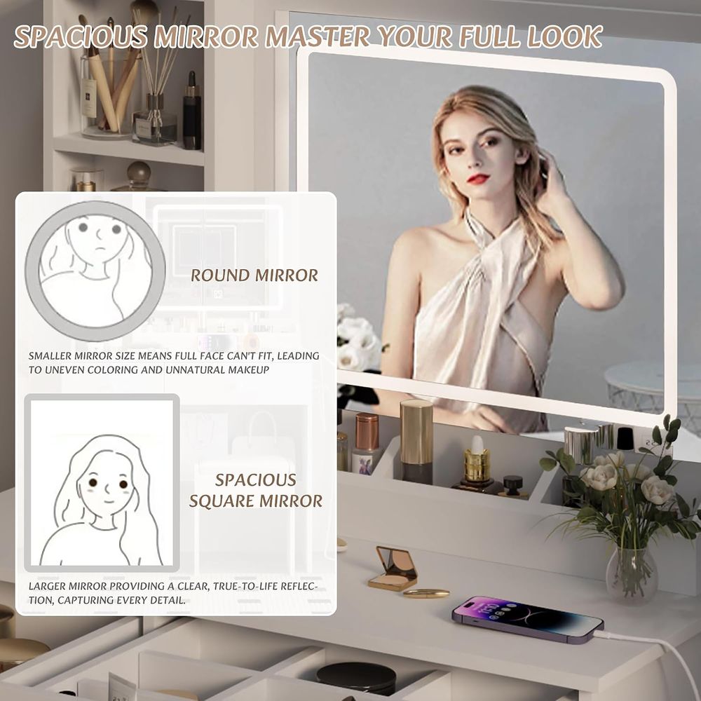 Туалетный столик Dring Table S – обзор и цена Beauty Makeup Vanity Set